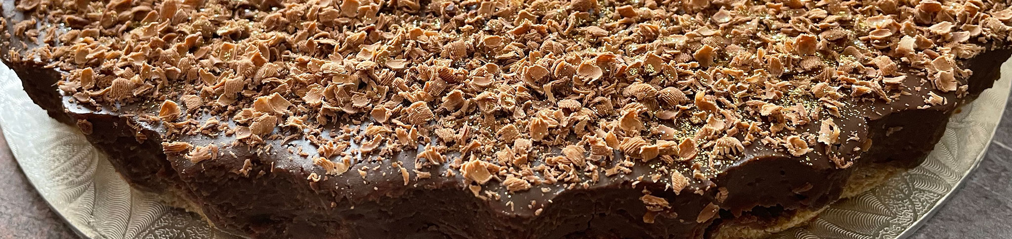 Triple chocolate tart banner