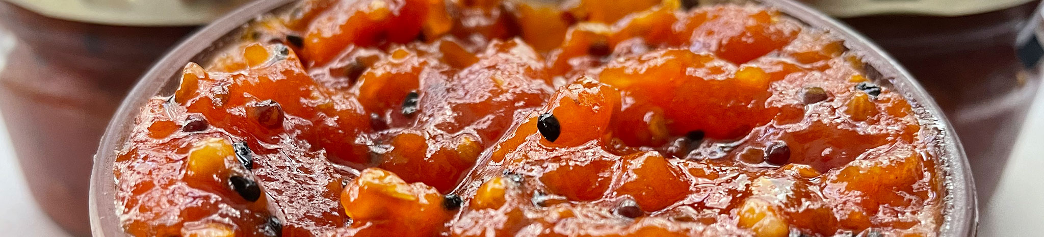 Spiced tomato chutney banner